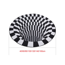 Load image into Gallery viewer, 3D Vortex Illusion Rugs Swirl Print Optical Illusion Areas Rug Carpet Floor Pad Non-slip Doormat Mats for Home Dropshipping
