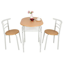 将图片加载到图库查看器,3PCS/Set Creative Nordic Modern Minimalist Dining Table And Chair Set Coffee Tea Table Yard Home Balcony Bedroom Furniture HWC