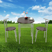 将图片加载到图库查看器,3PCS/Set Creative Nordic Modern Minimalist Dining Table And Chair Set Coffee Tea Table Yard Home Balcony Bedroom Furniture HWC