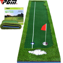 將圖片載入圖庫檢視器 3m Portable Indoor Outdoor Golf Putting Green Trainer Putter Swing Fairway Lawn Golf Training Aids Club Holder Office Home Mat
