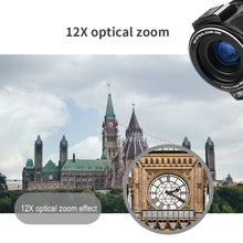 将图片加载到图库查看器,4K Digital HD Camcorder Vlog Camera Ordro AX60 3.5" IPS Screen 12X Optical Zoom YouTube Live Stream Video Cameras for Blogger