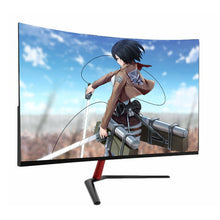 将图片加载到图库查看器,4K resolution 27 inch 144HZ 165 HZ uhd monitors set pc desktop curved gaming monitor