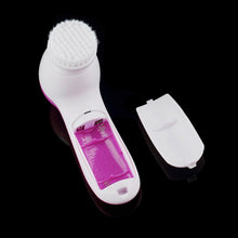将图片加载到图库查看器,5 in 1 Electric Facial Cleanser Face Cleaning Skin Pore Cleaner Body Cleansing Massage Mini Beauty Massager