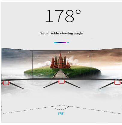 5 pcs 27 inch curved 75Hz LED monitor S-PVA 1920 * 1080 Curved screen 1080P Gaming monitor Display VGA HDMI audio interface