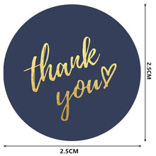 将图片加载到图库查看器,500 pieces Round Labels Thank You Kraft Paper Packaging Sticker for Candy Dragee Gift Box Packing Bag Wedding Flower Thanks Stickers