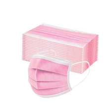 Charger l'image dans la galerie, 50pcs Adults Mascarilla Disposable Face Mask 3ply Ear Loop Mascherine Pink Green Purple Mascarilla Desechable Mascaras Halloween