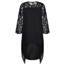 Load image into Gallery viewer, 5XL Plus Size Women Black Dress Elegant Office Ladies Dresses Geometric Long Sleeve Female Dress Fall Casual Loose Vestido D30