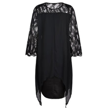 Load image into Gallery viewer, 5XL Plus Size Women Black Dress Elegant Office Ladies Dresses Geometric Long Sleeve Female Dress Fall Casual Loose Vestido D30