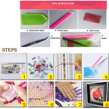 将图片加载到图库查看器,5d diy diamond painting four seasons trees cross stitch square diamonds full 3d diamond embroidery 5pcs/set needlework home arts