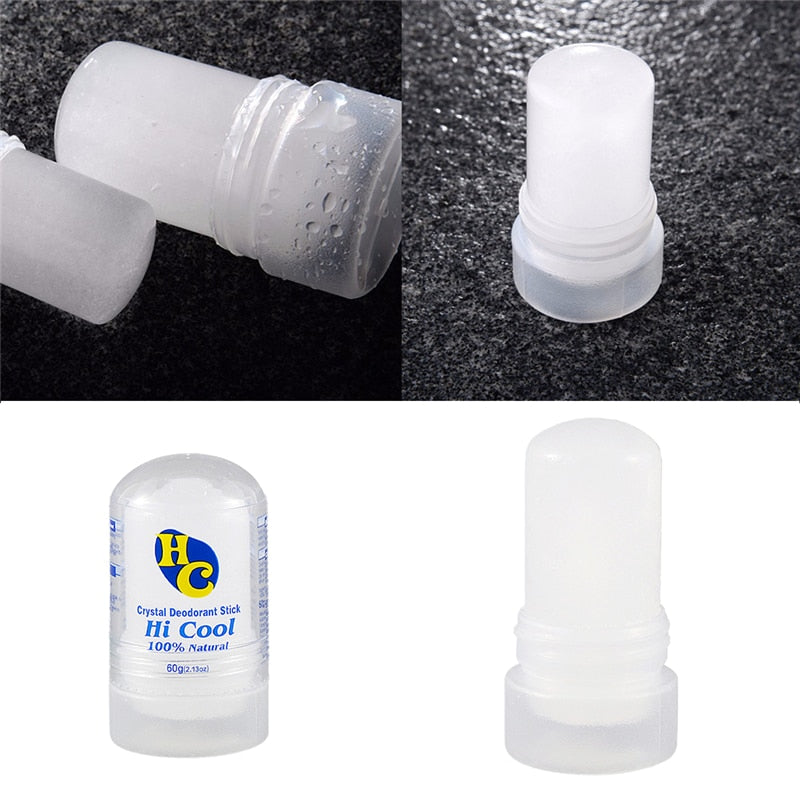 60g Natural Rhinestone Deodorant Alum Stick Body Odor Remover Antiperspirant