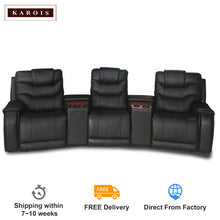 Charger l'image dans la galerie, 646 vip home cinema sofa with cooling cup holder leather function sofas comfortable massage recliner chair