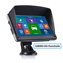 Charger l'image dans la galerie, 718 Oriana 7inch Sunshade 8G 128MB Capacitive Car GPS Navigation navigator Bluetooth Europe Free Map Vehicle gps Truck map