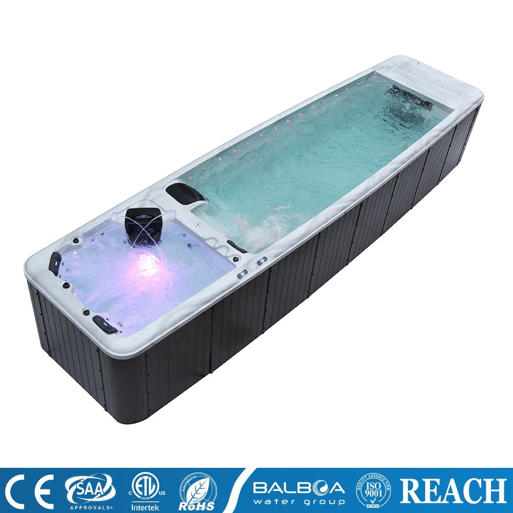 8.8 Meter Dual Swim Spa with a Hot Tub Villa Piscina Pool M-3500A