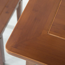 Charger l'image dans la galerie, 80x80x76 Square Dining Table Dark Brown Modern Simple Quality Bamboo Desk Small Apartment Home Forniture Optional Metrable Chair