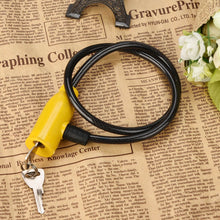 Cargar imagen en el visor de la galería, 8x640mm Cable Anti-Theft Bicycle Locks Cycling Bike Scooter Safety Lock Bike Alarm Locks With 2 Keys велосипедные аксусуары