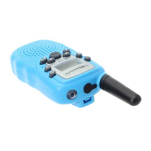 T-388 0.5W UHF Auto Multi-Channels Mini Radios Walkie Talkie Blue