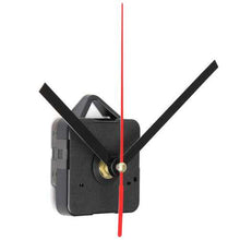Load image into Gallery viewer, Black & Red Hands DIY Quartz Wall Clock Movement Mechanism