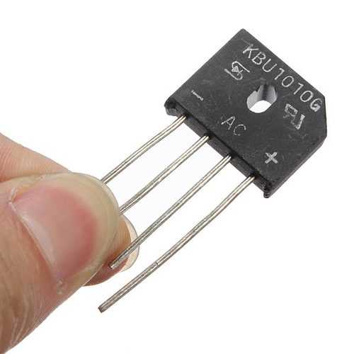 5Pcs 10A 1000V KBU1010 Single Phases Diode Rectifier Bridge IC Chip