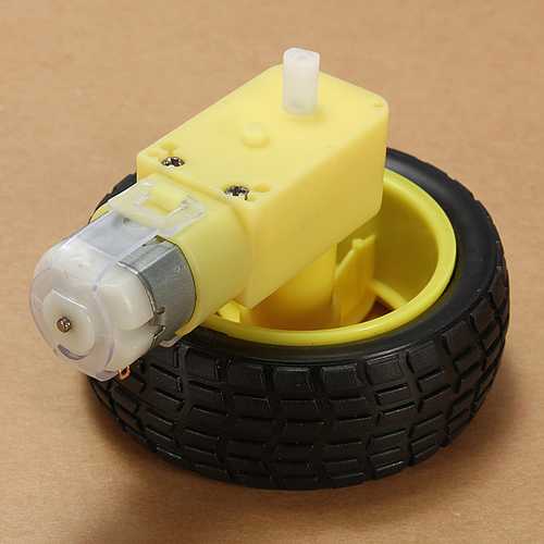 8Pcs Rubber Wheel + DC Gear TT Motor For Smart Robot Car