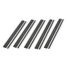 Load image into Gallery viewer, 10 Pair 40 Pin 2.54mm Male Female SIL Socket Row Strip PCB Connector