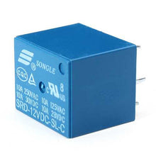 Load image into Gallery viewer, 20Pcs SONGLE Mini 12V DC Power Relay SRD-12VDC-SL-C PCB Type