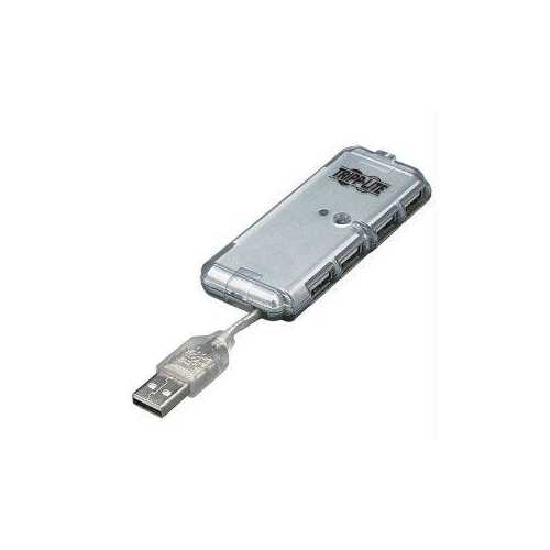 4-PORT USB 2.0 HI-SPEED ULTRA-MINI HUB WITH POWER ADAPTER