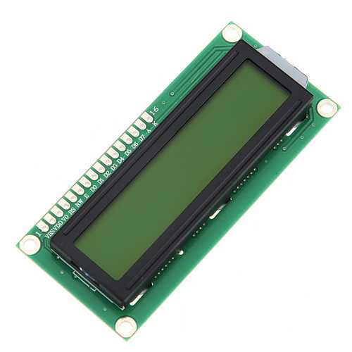 5Pcs 1602 Character LCD Display Module Yellow Backlight Geekcreit for Arduino - products that work with official Arduino boards