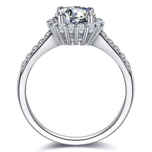 Charger l'image dans la galerie, 9k Gold Round Brilliant Simulated Diamond Ring for Lovers Friends Gifts Fashion Finger Jewelry. Women's Jewellery