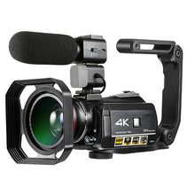 Charger l'image dans la galerie, AC3 Digital Video Camera 4K UHD 24MP Camcorder 3.0" LCD with 1pcs Batteries+Extra 0.39X Lens+Microphone+Lens Hood