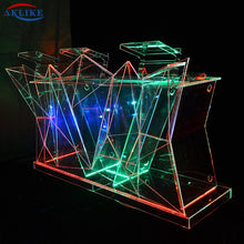 Load image into Gallery viewer, AKLIKE factory sells nightclub beauty disc table DJ booth colorful illuminated desktop creative bar table multi-function table