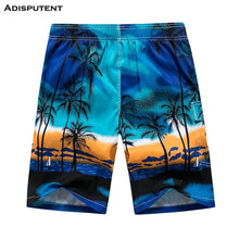 将图片加载到图库查看器,Adisputent Summer Men's Coconut Tree Print Swimming Casual Shorts Quick-Dry Board Shorts Surf Wear Size M-6XL Loose Swimsuit