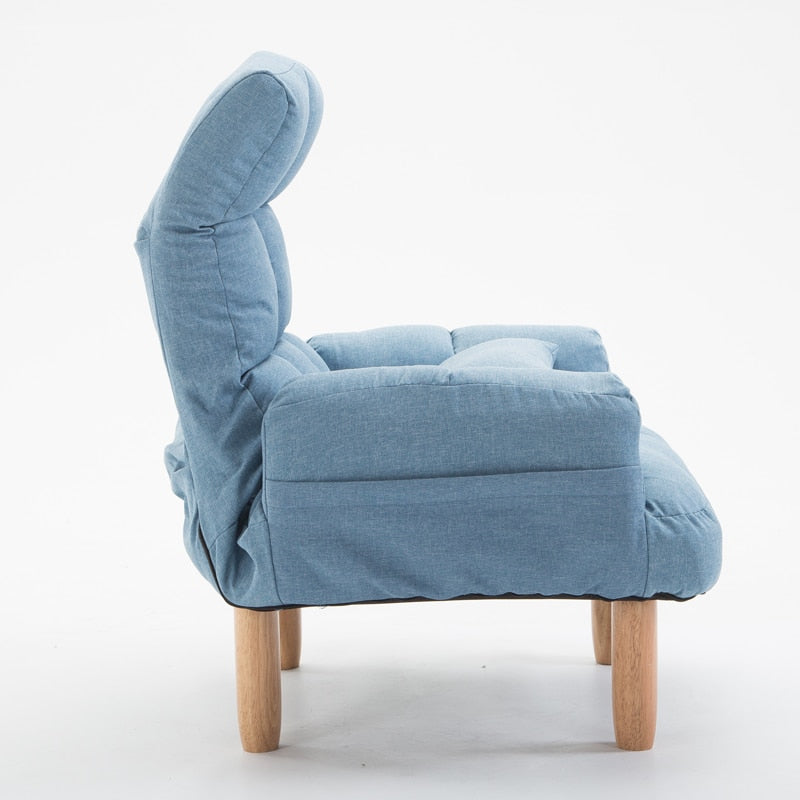 Adjustable Backrest Living Room Sofa Furniture Fabric Foldable Sofa Filler Sponge Lazy Chair Sillon Multifunction Futon Japones