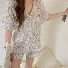 Load image into Gallery viewer, Alien Kitty 2021 Florals Stylish Outwear Hot Sleepwear Brief Summer Printing New Chic All Match Homewear Two Piece Pajamas Sets