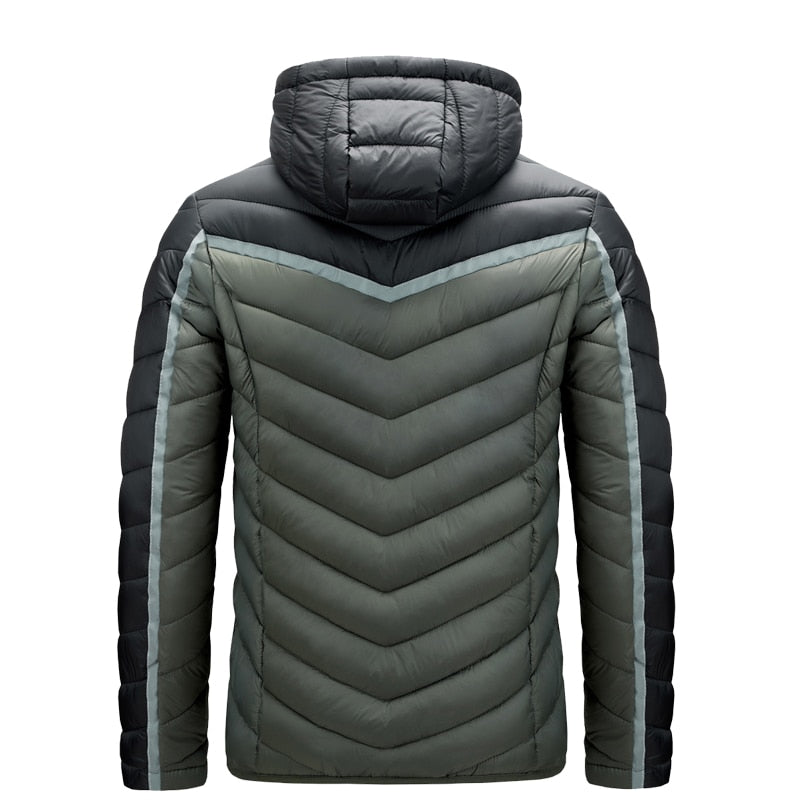 Aliksada Brand Autumn and Winter Warm Waterproof Jacket Men 2021 New Thick Hooded Parkas Men Fashion Casual Slim Jacket Coat Men