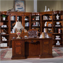 Load image into Gallery viewer, American furniture dark color office desk study desk with drawer storage function p10275