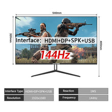 Cargar imagen en el visor de la galería, Amoi 1 MS 144HZ 24" Monitor Gamer LCD Curved Monitor PC 1080p Gaming Monitor Flat panel display desktop HDMI Computer Monitor