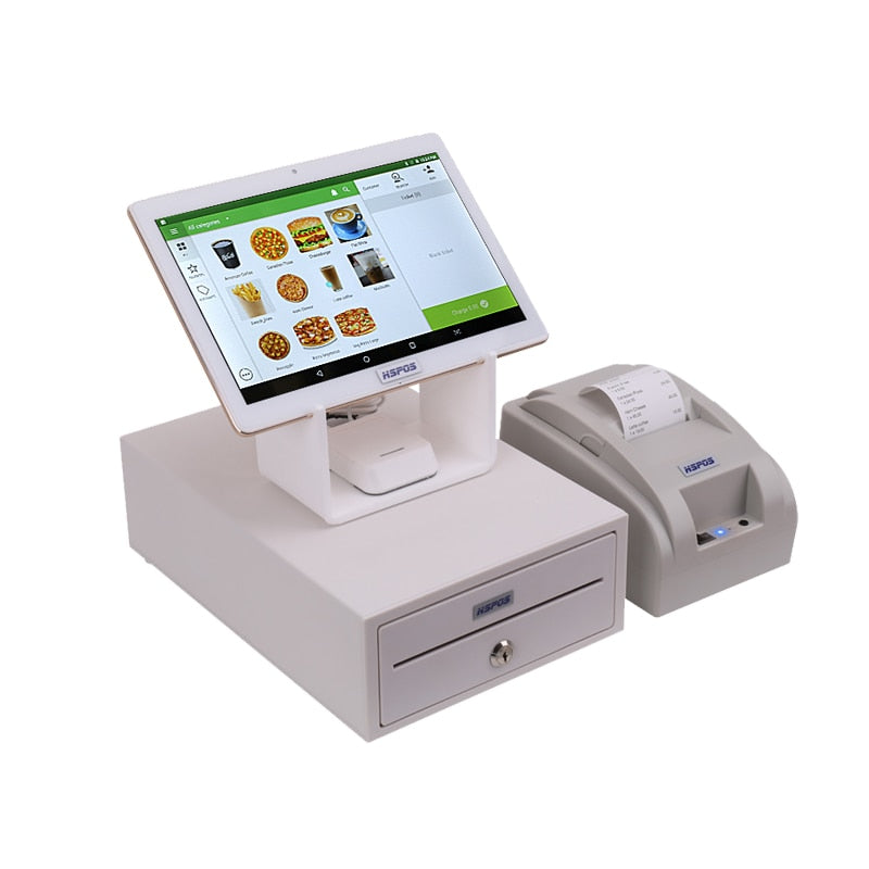Android Cash Register With Free POS Software And Printer Bluetooth Barcode Scanner for Retail Store And Fast Food Shop