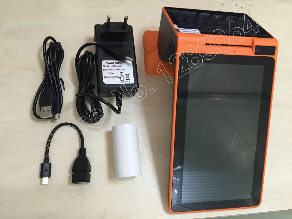 Android Handheld Mobile POS Machine Dual Screen POS System All in One Tablet POS Terminal with Thermal Printer