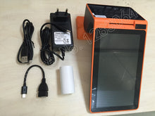 Load image into Gallery viewer, Android Handheld Mobile POS Machine Dual Screen POS System All in One Tablet POS Terminal with Thermal Printer