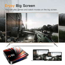 Load image into Gallery viewer, Android TV Box Android 10 4GB 32GB 64GB 4K H.265 Media Player 3D Video 2.4G 5GHz Wifi Bluetooth Smart TV Box Set top box
