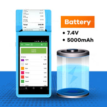 Cargar imagen en el visor de la galería, Android Wifi POS PDA Terminal 1D Barcode Scanner Reader Printer 58mm Thermal Receipt Bluetooth Rugged handheld Terminal Systems