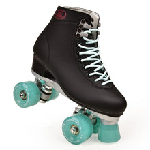 将图片加载到图库查看器,Unisex Artificial Leather Roller Skates Double Line Skates Women Men Adult Two Line Skate Shoes Patines With Four Colours PU 4 Wheels