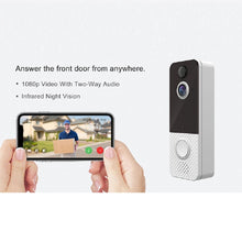 Load image into Gallery viewer, Awapow Smart Video Doorbell T8 Wireless Security USB Charging WiFi Video Doorbell Infrared High Definition Night Vision Doorbell