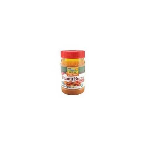 Field Day Organic Easy Spread Peanut Butter, Crunchy, Salted (12x18Oz)