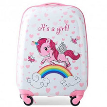 将图片加载到图库查看器,2 Pcs Kids Luggage Set 12" Backpack and 16" Kid Carry on Suitcase with Wheels