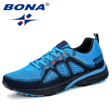 將圖片載入圖庫檢視器 BONA Sneakers Men Shoes Sport Mesh Trainers Lightweight Baskets Femme Running Shoes Outdoor Athletic Shoes Men