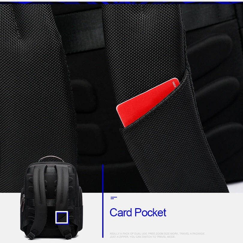 BOPAI Large Capacity Laptop Backpack Anti Theft USB Charging Fashion Men Shoulders Men Bag Travel Backpack for 15.6'' Laptop