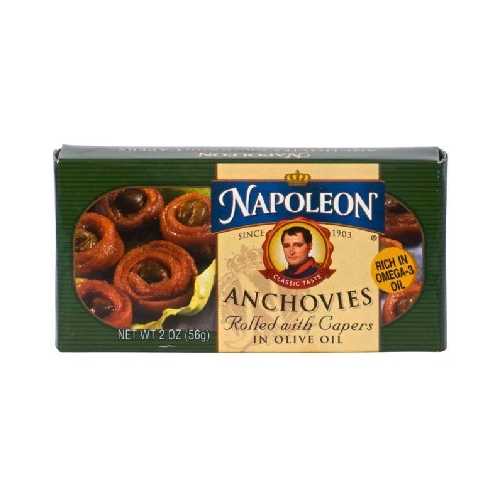 Napoleon Co. Anchovies Rolled (1x2OZ )