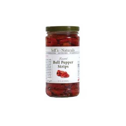 Jeff's Naturals Rd Pepper Strips Roasted (6x12OZ )