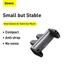 Load image into Gallery viewer, Baseus Car Phone Holder For iPhone 13 12 Pro Samsung S22 Xiaomi Huawei Auto Air Vent Mount Holder Smartphone GPS Support Stand